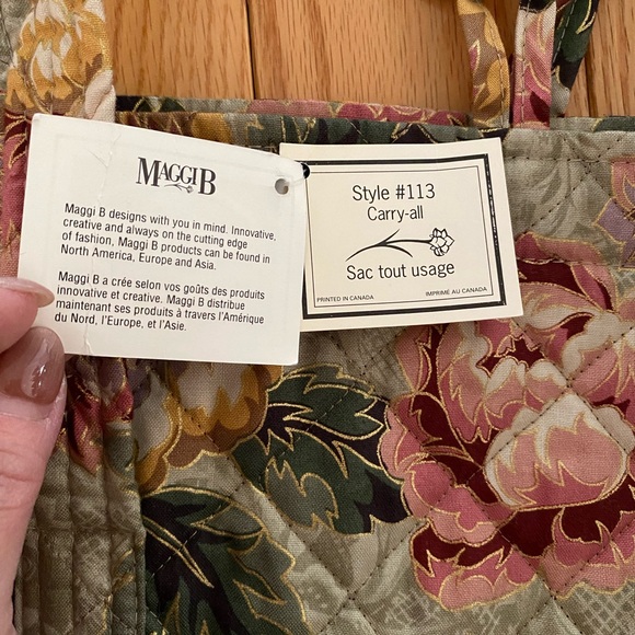 Vtg Floral Tote Bag - BNWT MaggiB - Picture 4 of 4
